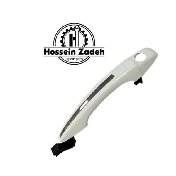 دستگیره بیرونی جلو چپ تارا سفید اتومات