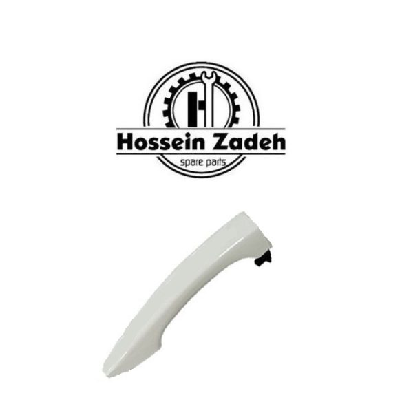 دستگیره بیرونی تارا جلو چپ سفید دنده ای